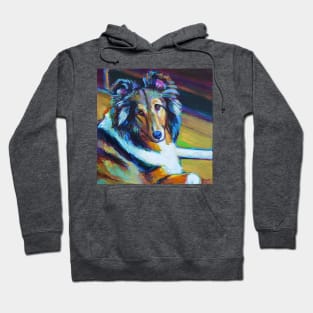 Colorful SHELTIE by Robert Phelps Hoodie